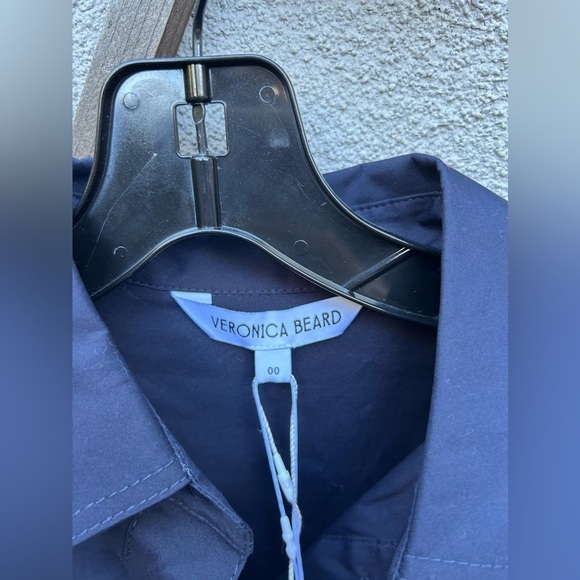 Veronica Beard Saude Long-Sleeve Utility Dress in Navy New With Tags! - Picture 4 of 7